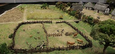 Maquette de la ferme de Verberie.