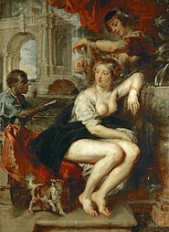 Bathseba aan de put; Gemäldegalerie Alte Meister te Dresden