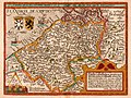 Lallaing (inscrit Lala-in) apparaît au milieu en bas, près de la pliure côté gauche, sur cette carte du comté de Flandre de 1609 par Matthias Quad, cartographe, et Johannes Bussemacher, graveur et éditeur, Cologne.