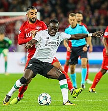 Imatge de Sadio Mané jugant al Liverpool