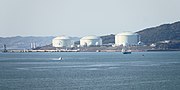 最南部にある石油ガス備蓄基地