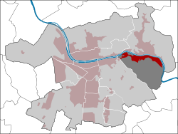 Lage des Stadtteils Schlierbach in Heidelberg