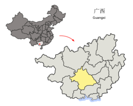 Nanning – Mappa