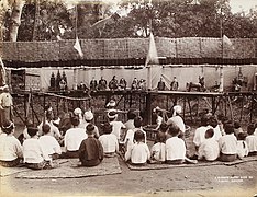 A traditional Burmese puppet show