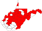 County distribution map.