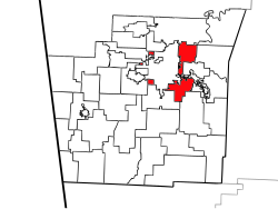 Location of Prairie Township in Washington County