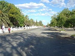 'n Straat in Matjiesfontein.