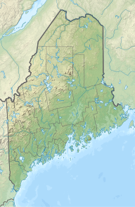 Location of the Kennebago Lake in Maine, USA.