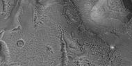 Brain terrain being formed, as seen by HiRISE under HiWish program Note: this is an enlargement of a previous image using HiView.