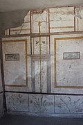 Fresco na Casa do Efebo, en Pompeia.