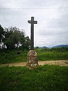 Croix au col de Catchaudégué (893 m) en juin 2020.