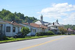 Fairystone Park Highway; John D. Bassett High School in the background