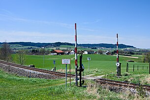 Salzkammergutbahn bei der Ortschaft Hausruck