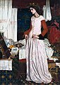 «Королева Гвіневра» («Queen Guinevere»), художник Вільям Морріс, 1858, Галерея Тейт у Лондоні