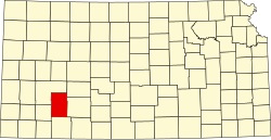 Gray County na mapě Kansasu