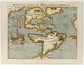 Map of showing North and South America, or the 'New World'[4]