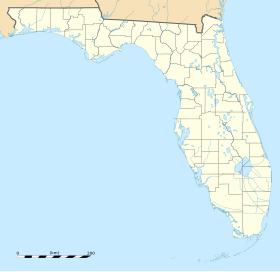 Fountainebleau, Florida na mapi Floride