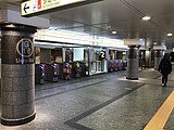 翻新後JR上野站方向閘口（2018年1月4日）