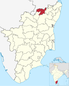 Localisation de District de Vellore