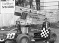 Blaney after a sprint car win at Port Royal Speedway in 1984