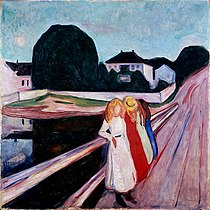 Edvard Munch, Jeunes Filles sur un pont, 1905