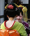 Image 165Two Geisha conversing near the Golden Temple in Kyoto, Japan (photo by Daniel Bachler) (from Portal:Theatre/Additional featured pictures)