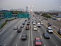 The Sunway stretch of Damansara–Puchong Expressway during the evening rush hour.