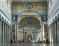 Bema v apside Baziliky svätého Pavla za hradbami, Rím, Taliansko