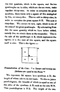 Solda: Al-Khwārizmī'nin kitabının Muhammed ibn Musa (Banu Musa) tarafından düzenlenmiş halinin orijinal sayfası. Sağda: Fredrick Rosen tarafından yazılan The Algebra of Al-Khwarizmi (Harizmi'nin cebri) kitabından bir sayfa.