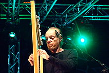 Photographie d'Alan Stivell en concert à Nuremberg