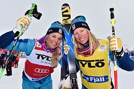 Sandra Näslund (rechts) met Anna Holmlund