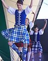 Image 39Highland dancing in traditional Gaelic dress with its tartan pattern (from Culture of the United Kingdom)