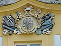 Stemma sopra il portale d'ingresso al castello dell'Ordine Teutonico ad Absberg