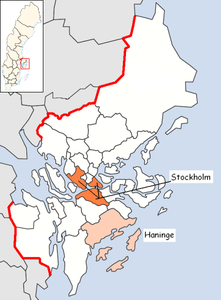 Haninge – Localizzazione