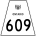 Highway 609 marker