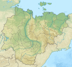 雅庫次克在薩哈共和國的位置