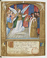 Apparizione di San Michele a Carlo VIII (Biblioteca nazionale di Francia, Fr.14363, f.3r).