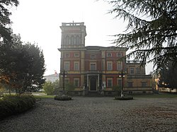 The town hall, in Carbonara di Po