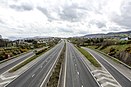 Deserted A1 road near Newry