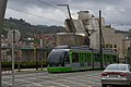 Un tranvía en los alrededores de la estación