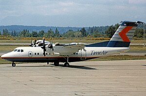 Eine DHC-7 der Time Air in Winnipeg