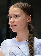 Malala Yousafzai (2019) och Greta Thunberg (2020), två unga aktivister.