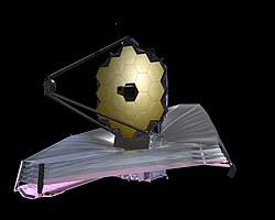 A JWST Nappal ellenkező irányba néző oldala.