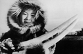 Image 22A Siberian Yupik woman holding walrus tusks (from Indigenous peoples of Siberia)