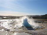 Geiser Strokkur, Islandia