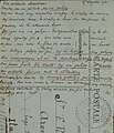 Texte autographe en espéranto, au dos de la carte postale expédiée en 1916 par Ernest Bord.