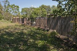 The abandoned bridge of the Nickel Plate Railroad over 83rd Street