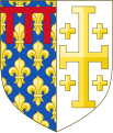 Wappen der Könige von Neapel und Titularkönige von Jerusalem aus dem Haus Anjou