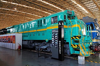 中國鐵道博物館內展示的ND5型0049號機車