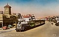 A passenger train running down the centre of Ellen Street, Port Pirie in 1940